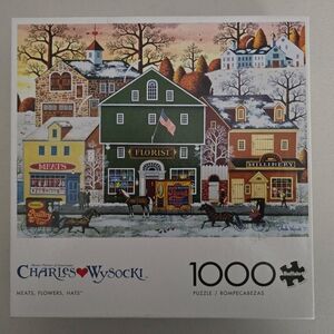 Charles Wysocki Winter Village 1000-Piece Puzzle - Multi-Color